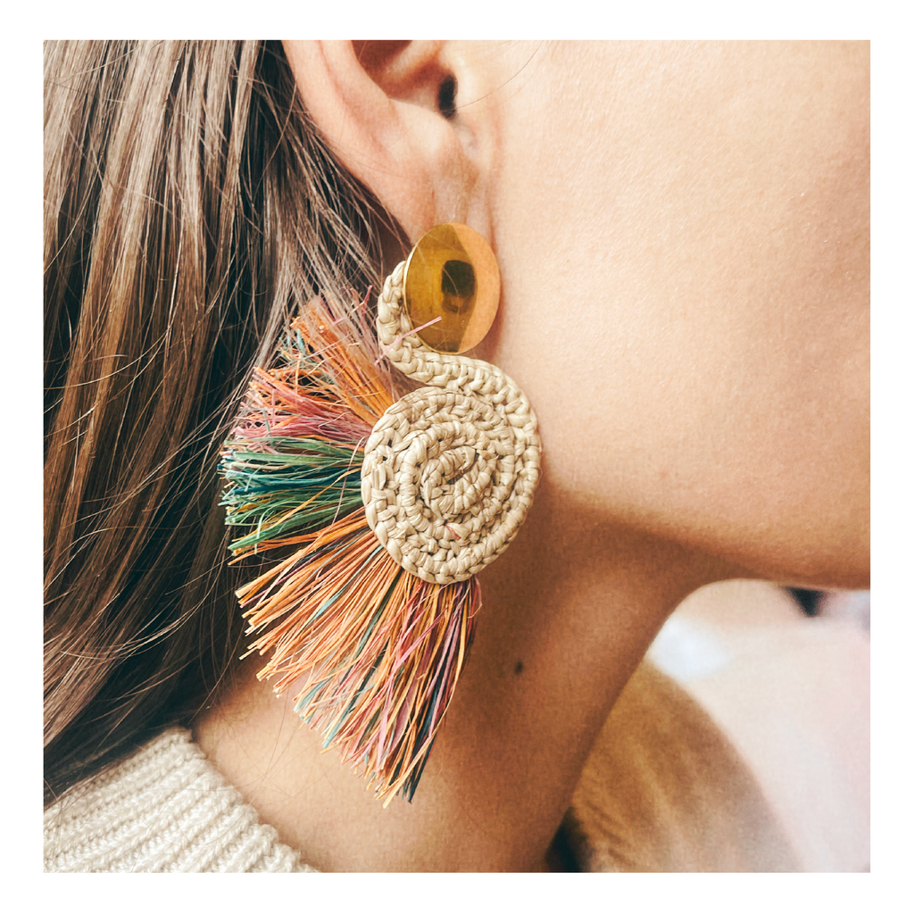 Aros flor de iraca